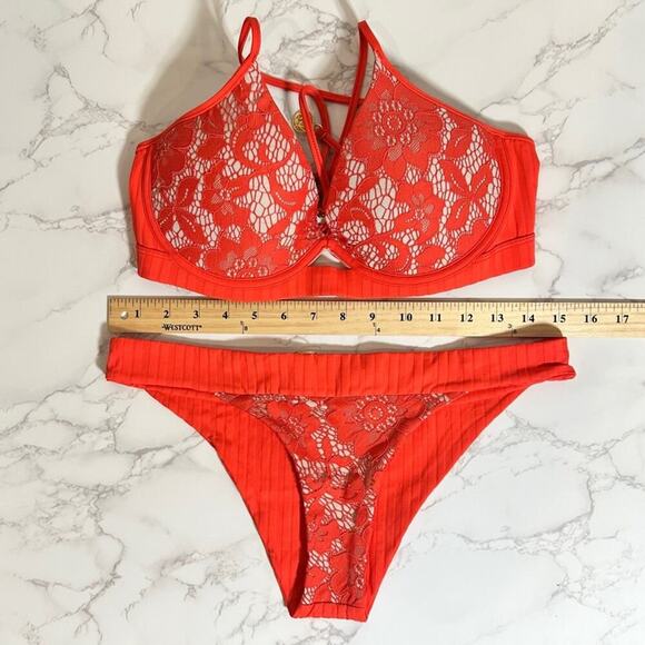 Luli Fama Corazon de Seda XL Reversible Bustier & Bottom XL $190 - Picture 13 of 15